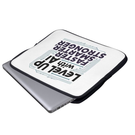 Höhere KI - schneller, intelligenter, stärker Laptopschutzhülle (Vorne Knopf)