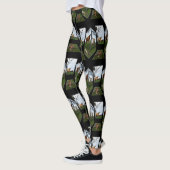 Höhere Kuh Dimensionen Kunst, schwarz Leggings (Links)