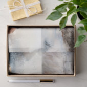 Höhere Kuh im Schneekollage 1 Dekoupage Papier (Geschenk)