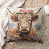 Höhere Kuh in Kopfbekleidung 2 von 4 Kissen (Decke)