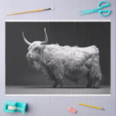 Höhere Kuh schwarz und weiß Decoupage Seidenpapier (Basteln)