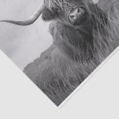 Höhere Kuh schwarz und weiß Decoupage Seidenpapier (Ausschnitt)