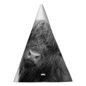 Höhere Kuh Schwarz & Weiß #4 Partyhütchen (Rechts)