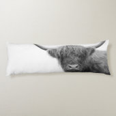 Höhere Kuh Schwarz & Weiß #4 Seitenschläferkissen (Rückseite)