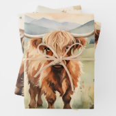 Höhere Kuh Vintage Decoupage Geschenkpapier Set (Beispiel)