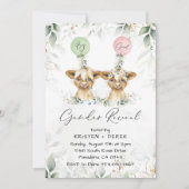 Höhere Kuhballons - Genderoffenbarung Einladung (Vorderseite)