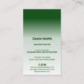 Höhere Lebensweise Benutzerfreundliche Pflege des  Visitenkarte (Rückseite)