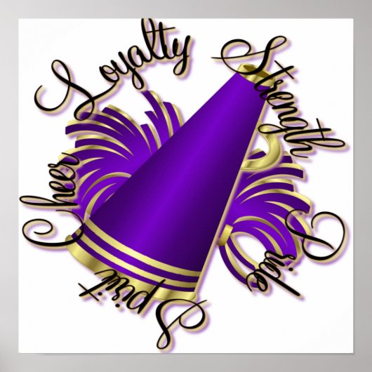 Höhere Lila- und Goldqualität Poster (Vorne)