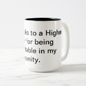 Höhere Power-Kaffee-Tasse Zweifarbige Tasse (VorderseiteRechts)