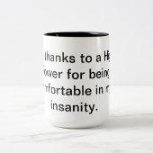 Höhere Power-Kaffee-Tasse Zweifarbige Tasse (Mittel)