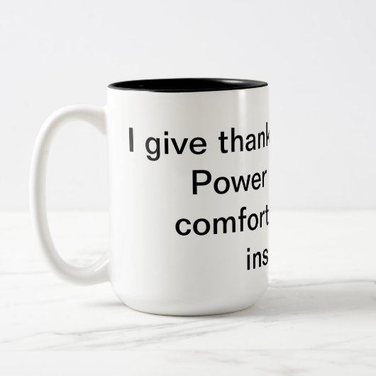 Höhere Power-Kaffee-Tasse Zweifarbige Tasse (Links)