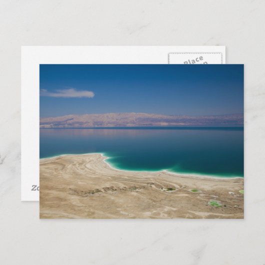 Höhere Sicht auf das Tote Meer Postkarte (Vorne/Hinten)