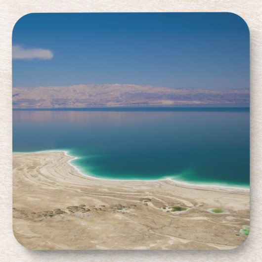 Höhere Sicht auf das Tote Meer Untersetzer (Vorderseite)