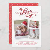 Höhere Weihnachten Geburtstag Ankündigung Urlaub (Vorne/Hinten)