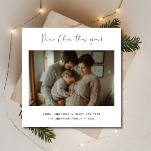 Höhere Weihnachts-Foto-Schwangerschaft Ankündigung