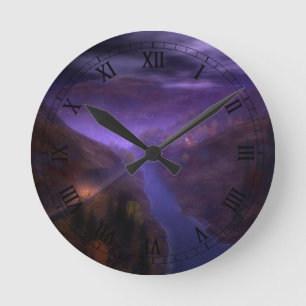 Höhere Zuhause-Leuchten-Uhr Runde Wanduhr