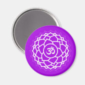 Höheres Bewusstsein Lila Kronen Chakra Magnet (Vorderseite/Rückseite)