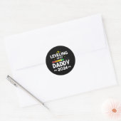 Höherstufung bis zum Daddy Loading, die für Vater Runder Aufkleber (Umschlag)