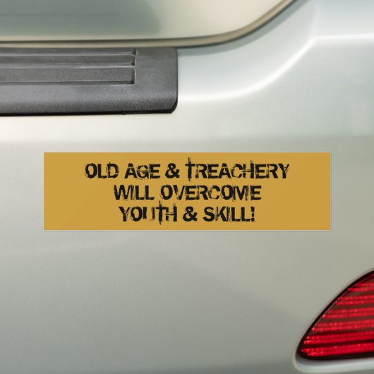 HOHES ALTER U. VERRAT ÜBERWINDEN JUGEND U. AUTOAUFKLEBER (Auf Auto)