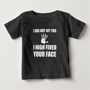 Hohes Fived Ihr Gesicht Baby T-shirt