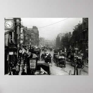 Hohes Holborn, London, c.1890 Poster