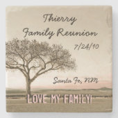 Hohes Land-Familien-Wiedersehen Steinuntersetzer (Vorderseite)