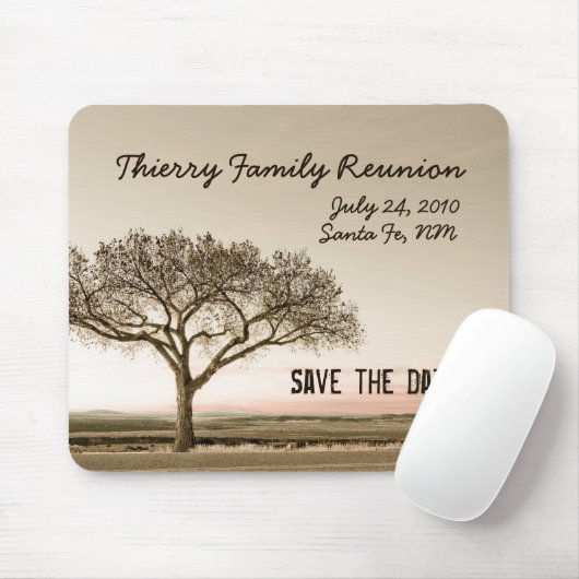 Hohes Land-Save the Date Familien-Wiedersehen Mousepad (Mit Mouse)