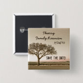 Hohes Land-Save the Date kundenspezifisches Button (Vorne & Hinten)