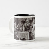 Hohes Leben unter Treppe Zweifarbige Tasse (Vorderseite Links)