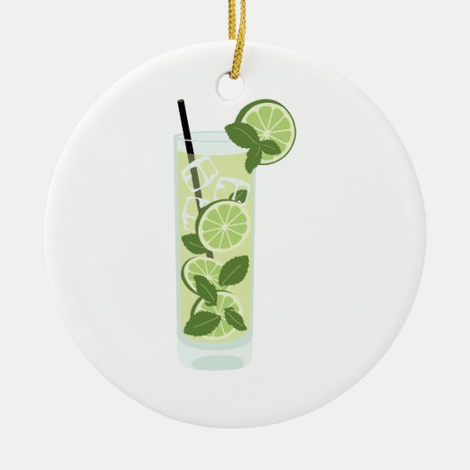Hohes Mojito Keramik Ornament (Vorne)