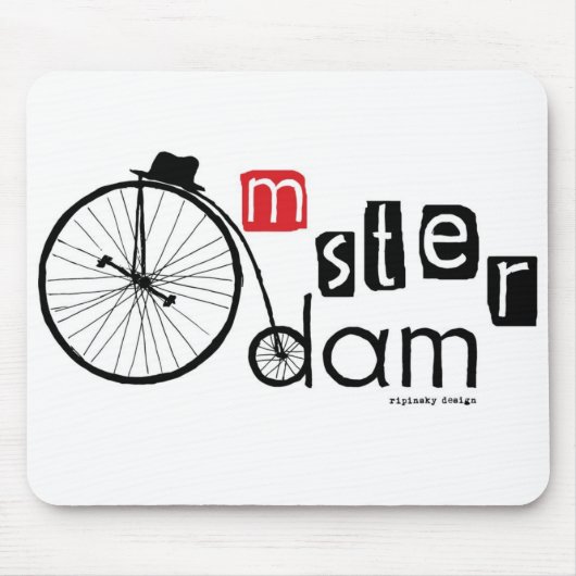 Hohes Rad Amsterdam Mousepad (Vorne)