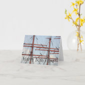 Hohes Schiff des glücklichen Chefs Tages Karte (Gelbe Blume)