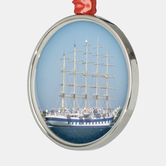 Hohes Schiffs-königlicher Scherer Silbernes Ornament (Links)