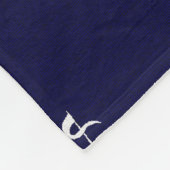 Hohes Schiffs-nautischpersonalisiertes Fleecedecke (Ecke)