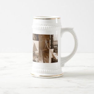 Hohes Schiffs-Segeln Bierglas