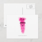 Hohes Schnurrbart-Lebewesen Postkarte (Vorne/Hinten)