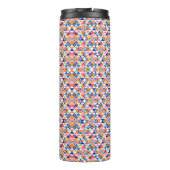 Hohes Trinkglas mit lebhaftem geometrischem Muster Thermosbecher (Rückseite)