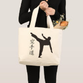 Hohes Tritt-/Karate-Kanji Jumbo Stoffbeutel (Vorderseite (Produkt))