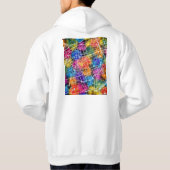 Hohhot China City Map Hoodie (Rückseite)