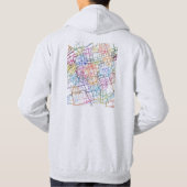 Hohhot China City Map Hoodie (Rückseite)