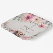 Hohland Heilige Kuh Blüte Adorable Baby Girl Dusch Pappteller (Gewinkelt)