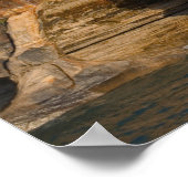 Höhle am Lakeshore, Pictured Rocks, Michigan Poster (Ecke)