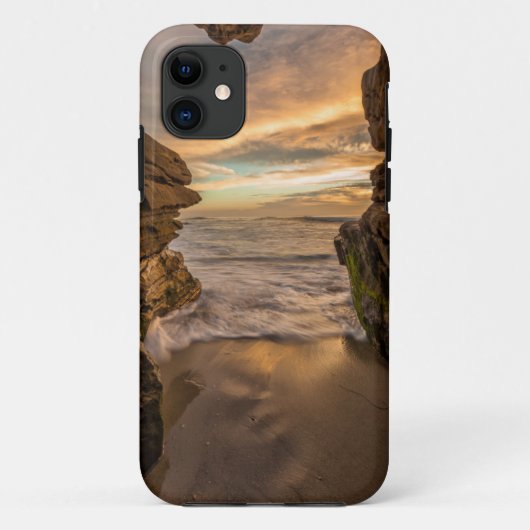 Höhle am Strand von Windansea Case-Mate iPhone Hülle (Rückseite)