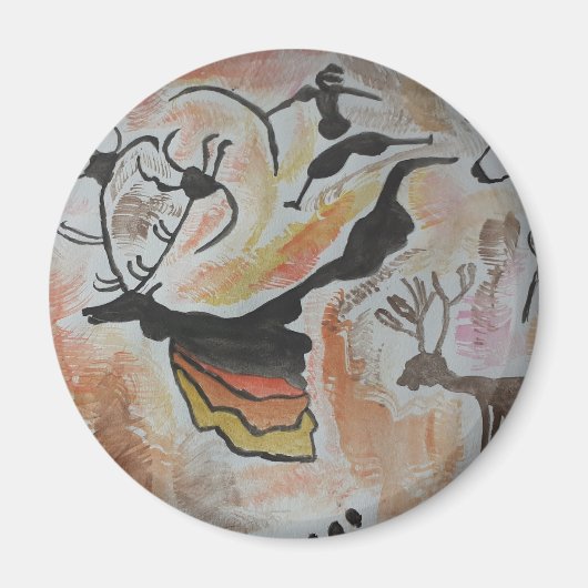 Höhle Art Abstrakt Magnet (Vorne)