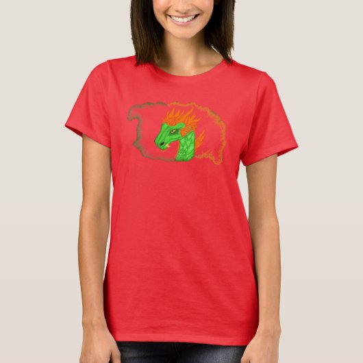 Höhle des Feuersdrachen T-Shirt (Vorderseite)
