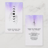 *~* Höhle die Mondphasen + Hände Celestie Visitenkarte (Vorne/Hinten)