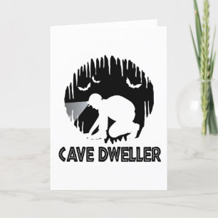 Höhle Dweller - Höhlenspelunkologie Feiertagskarte