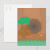 Höhle Feiertagspostkarte (Vorne/Hinten)