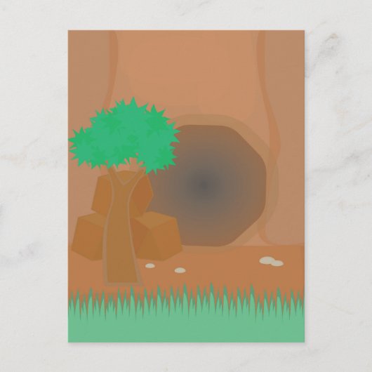 Höhle Feiertagspostkarte (Vorderseite)