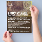 Höhle, Höhlenerlebnis - Werbe-Flyer Flyer (Hand)